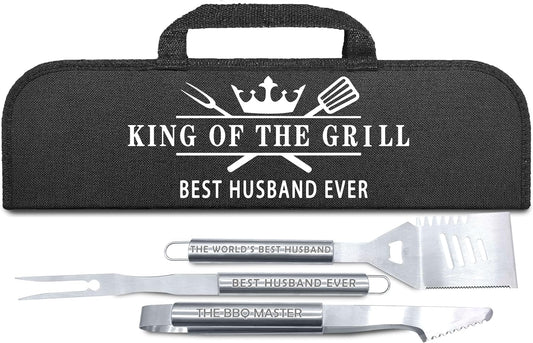 Stainless Steel BBQ Tool Metal Heavy Duty Set 3