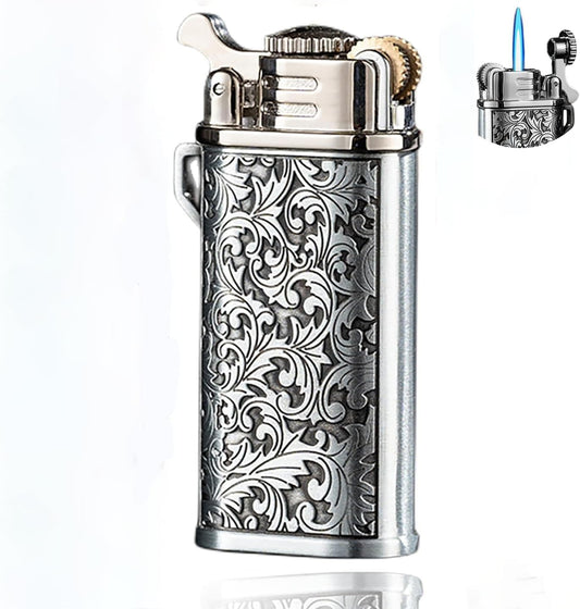 Cool Creative Design Butane Torch Lighters Refillable Novelty Lighter for Fireplace Candle Camping BBQ (Without Gas) (08)