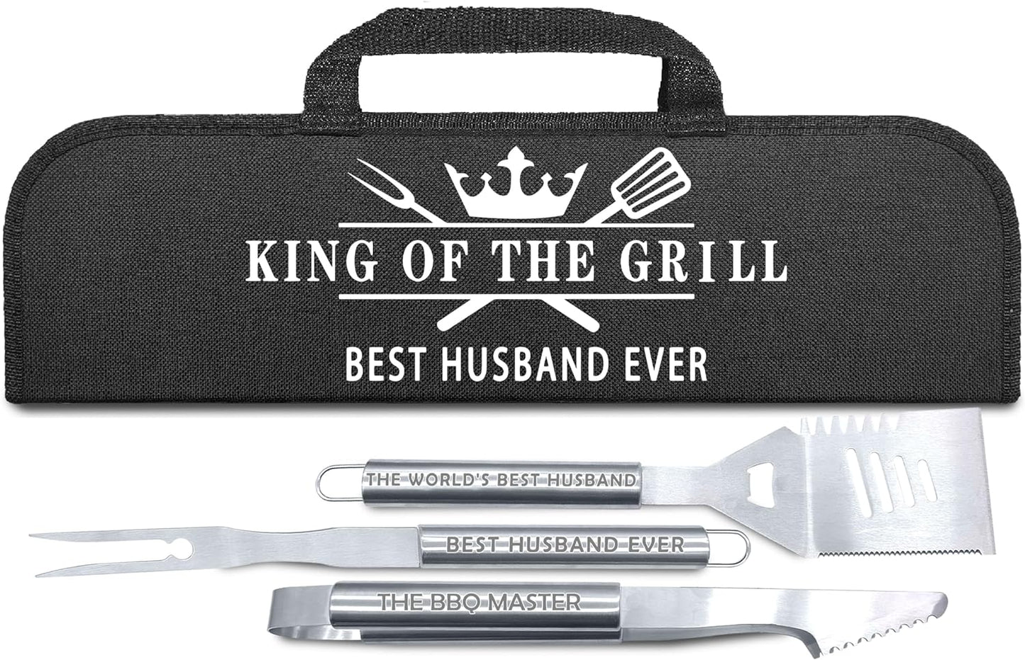 Stainless Steel BBQ Tool Metal Heavy Duty Set 3