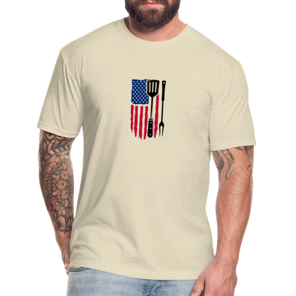 BBQ Flag Shirt - heather cream