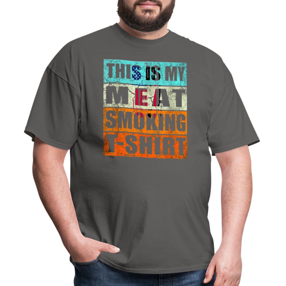 Meat Smoking T-Shirt - charcoal