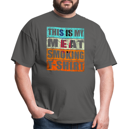 Meat Smoking T-Shirt - charcoal