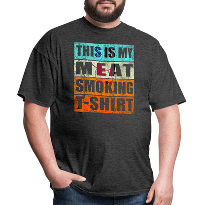 Meat Smoking T-Shirt - heather black