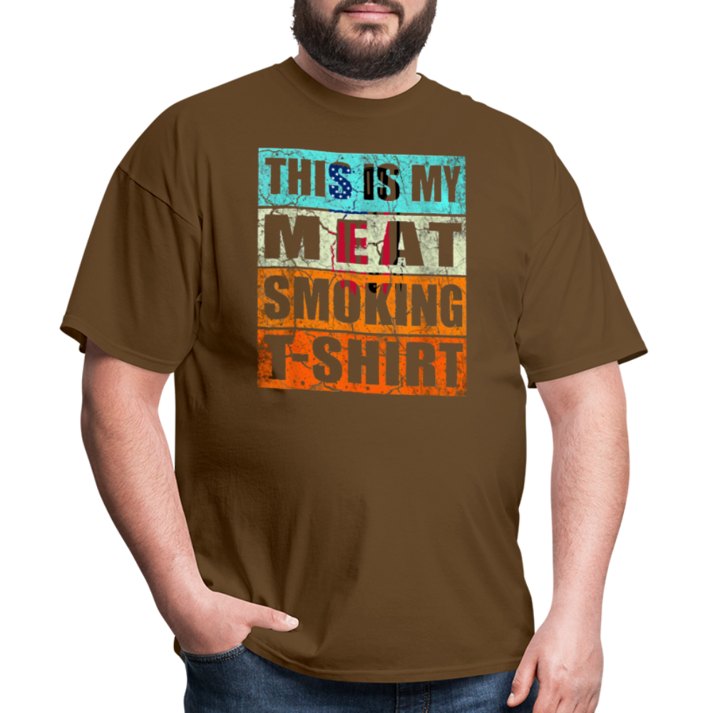 Meat Smoking T-Shirt - brown