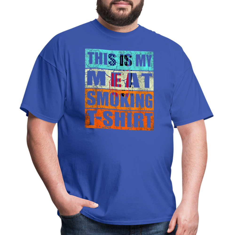 Meat Smoking T-Shirt - royal blue