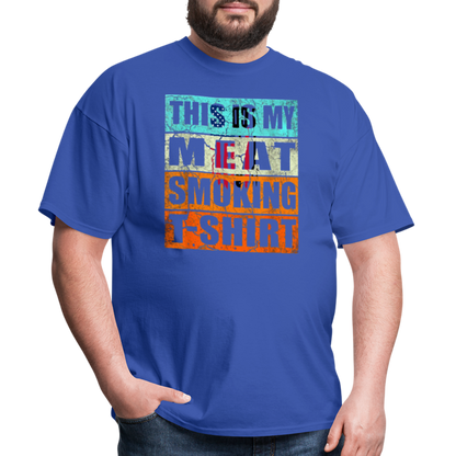 Meat Smoking T-Shirt - royal blue