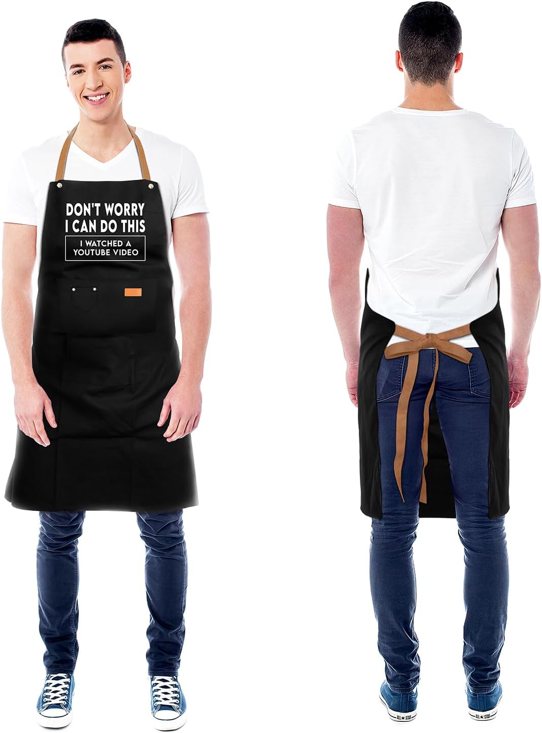 Grilling Aprons with 3 Pockets