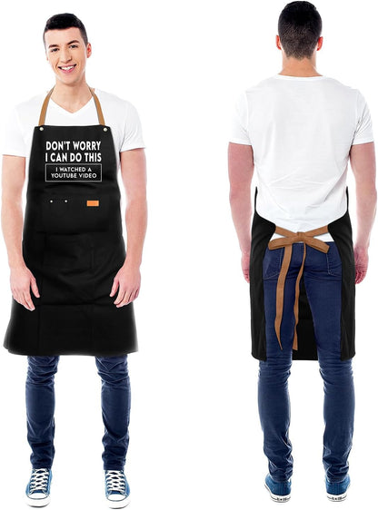 Grilling Aprons with 3 Pockets