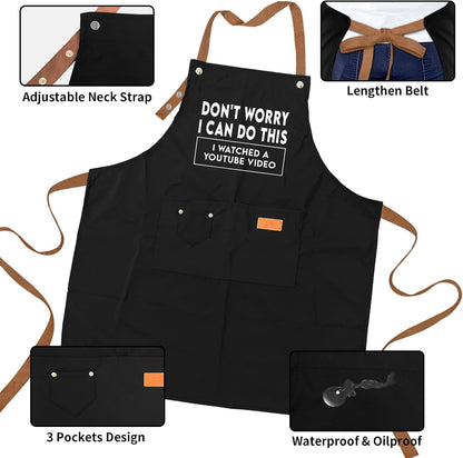 Grilling Aprons with 3 Pockets