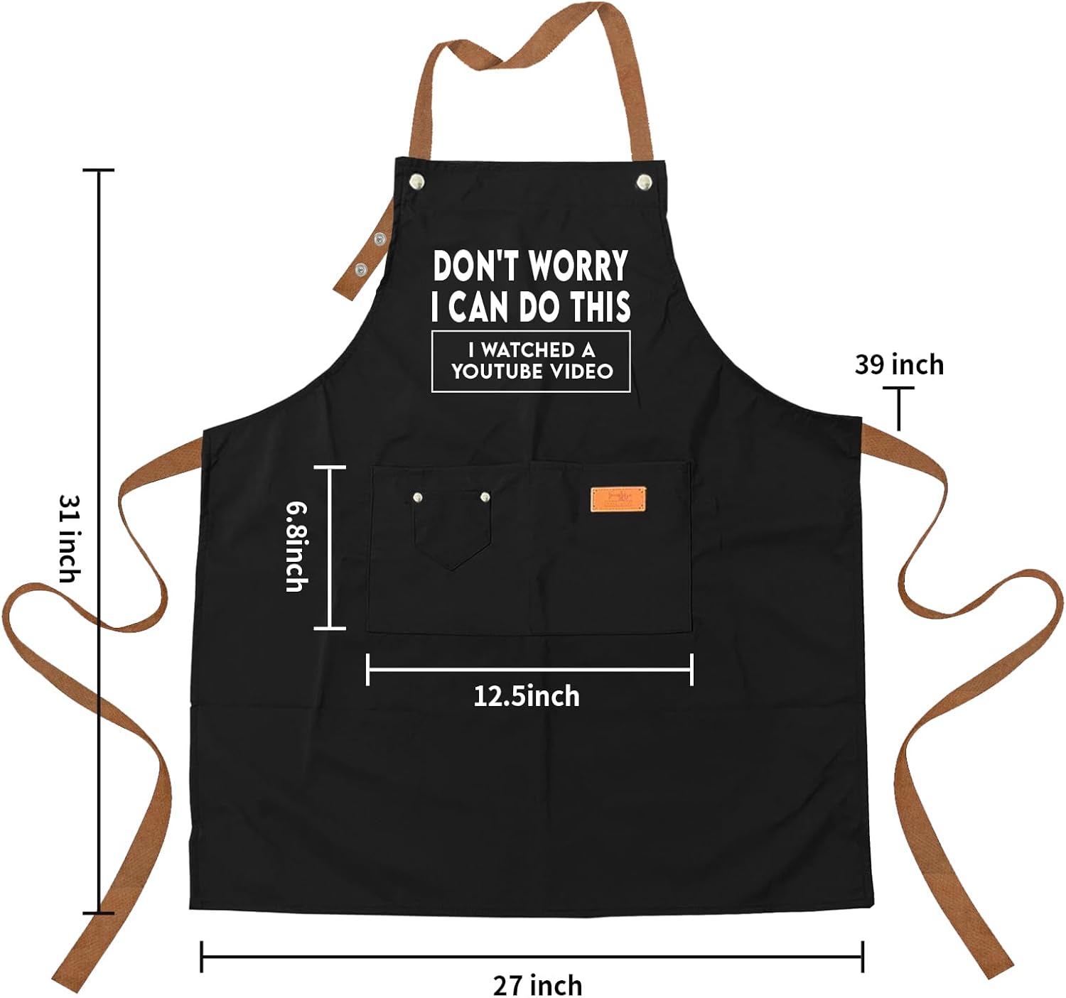 Grilling Aprons with 3 Pockets