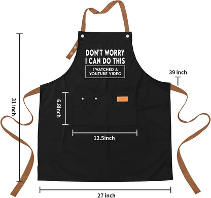 Grilling Aprons with 3 Pockets