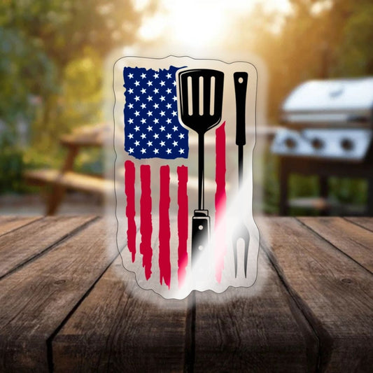 USA BBQ Decal
