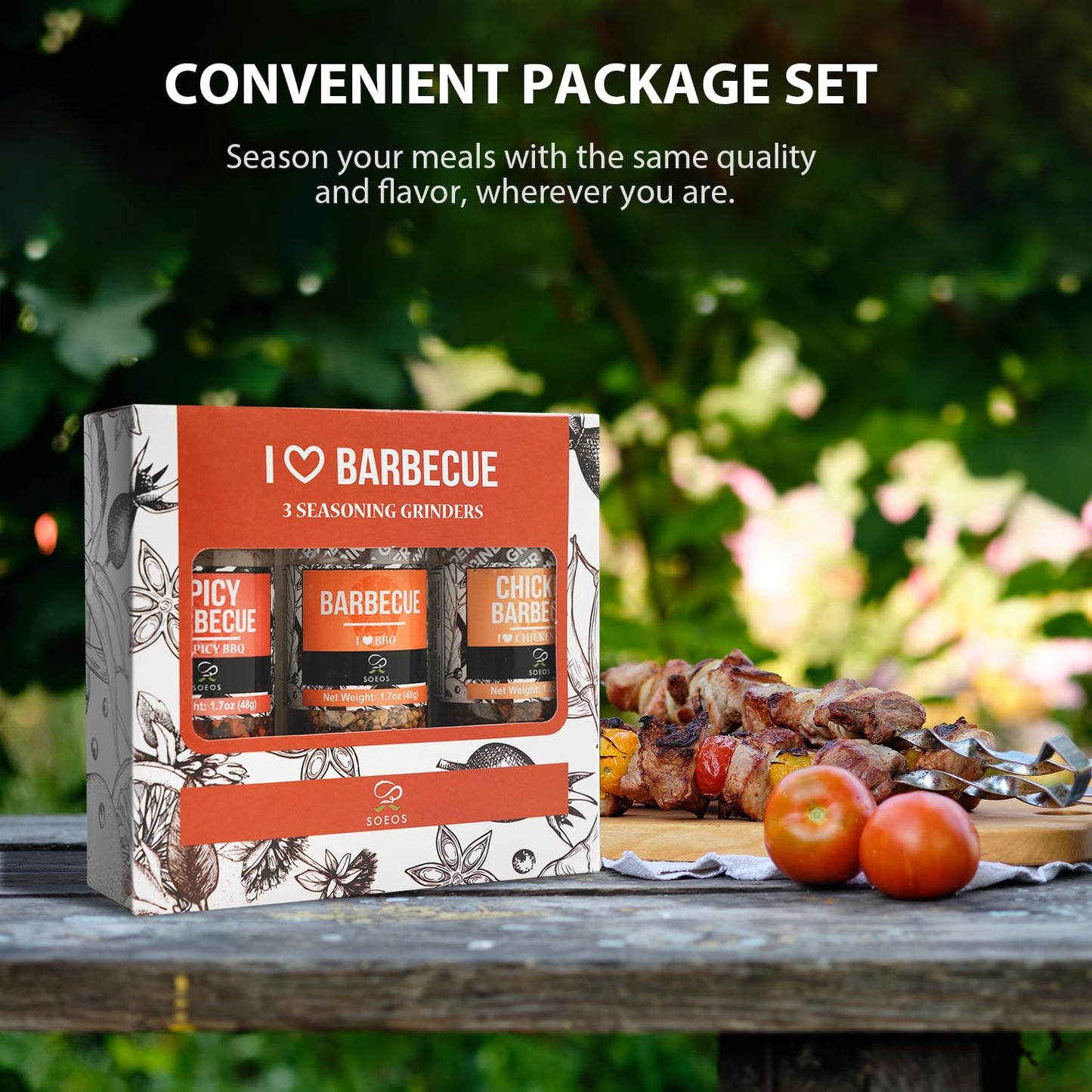 Soeos Spice Seasoning Set of 3