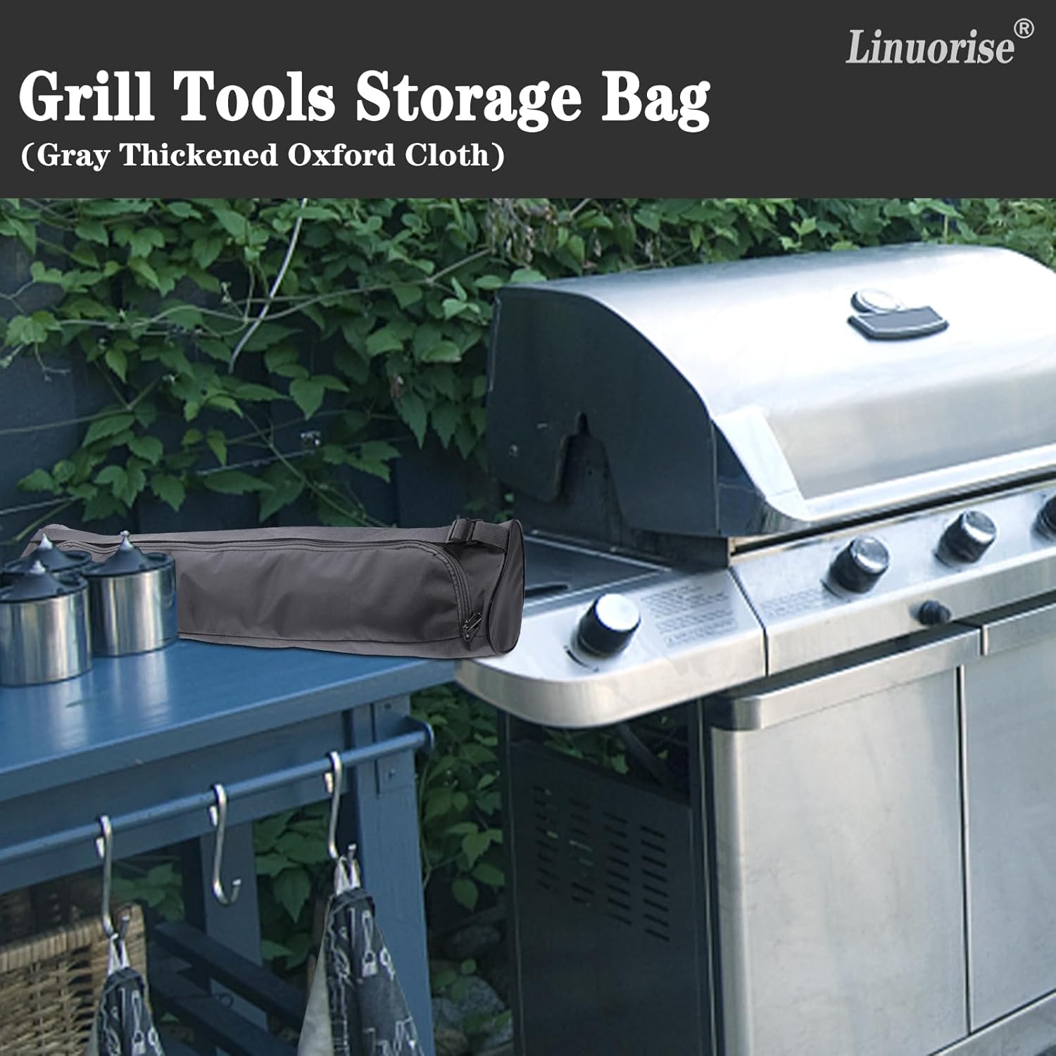 Grill Utensil Storage BBQ Tool Storage Grill Tool Storage Bag for Ou Freedom BBQ