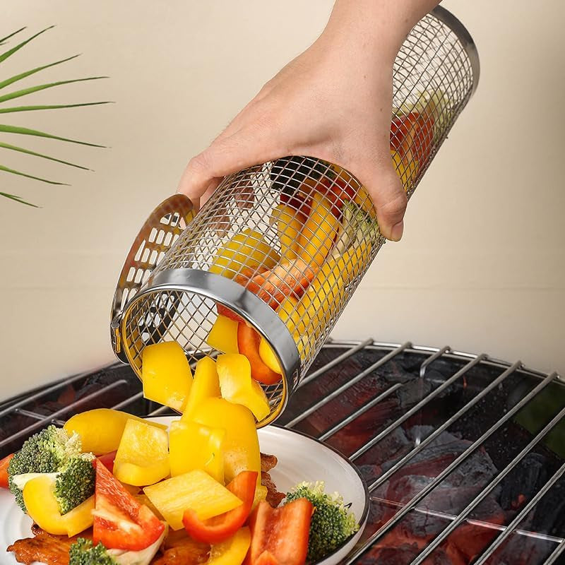Rolling BBQ Basket