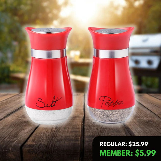 ShakeWell Wide-Mouth Salt & Pepper Pair