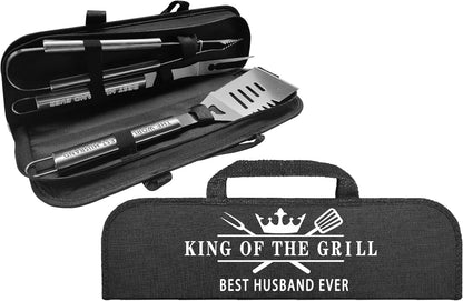 Stainless Steel BBQ Tool Metal Heavy Duty Set 3