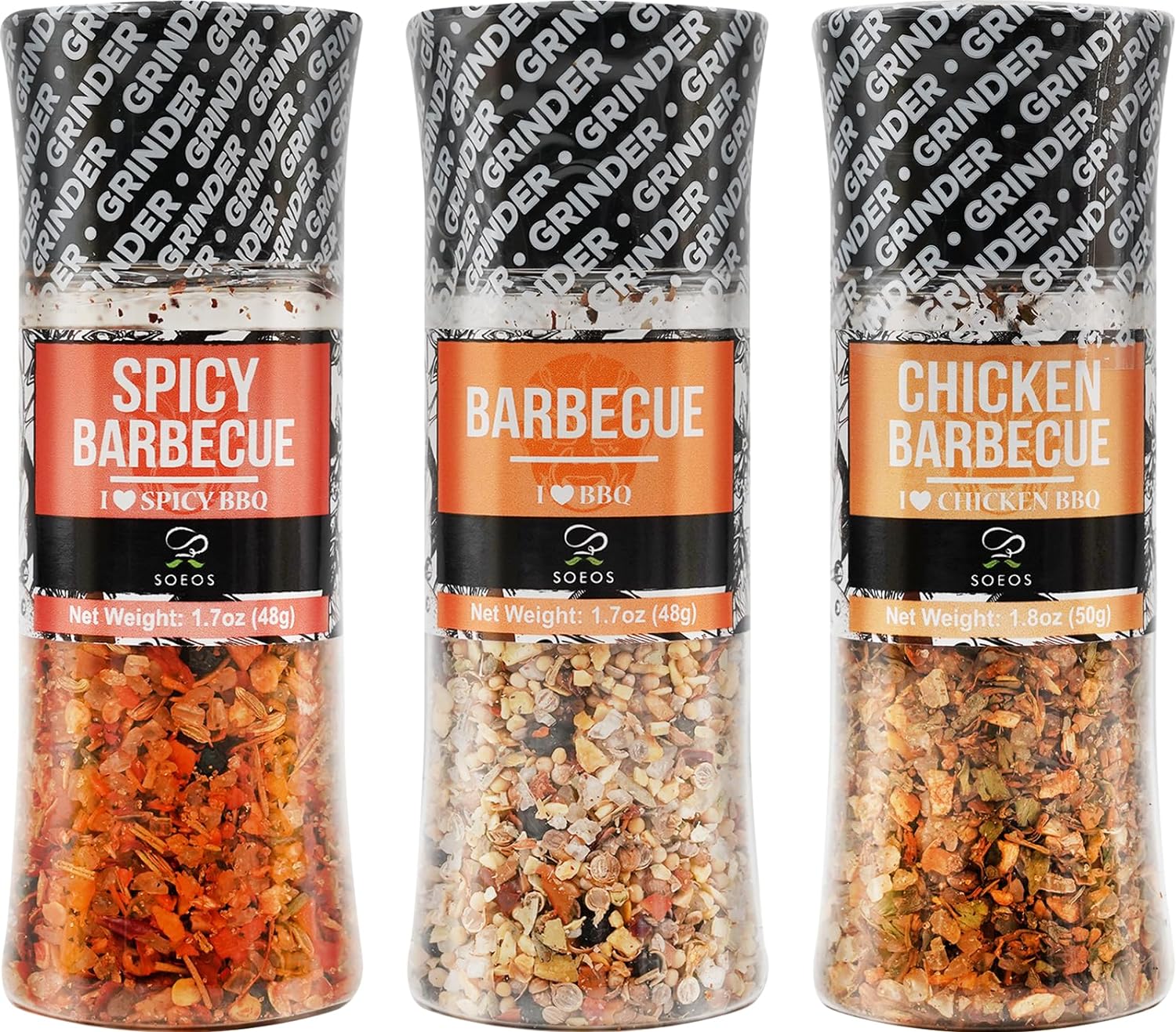 Soeos Spice Seasoning Set of 3