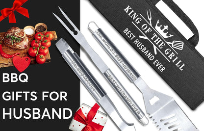 Stainless Steel BBQ Tool Metal Heavy Duty Set 3