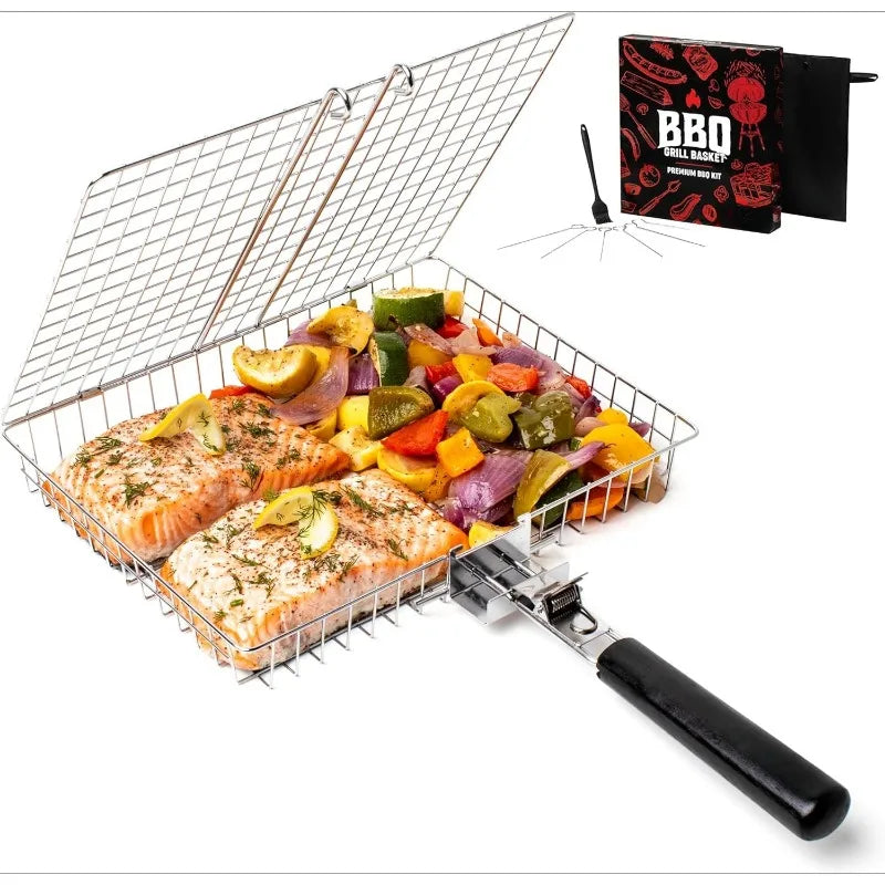 Lock-N-Grill Folding Basket