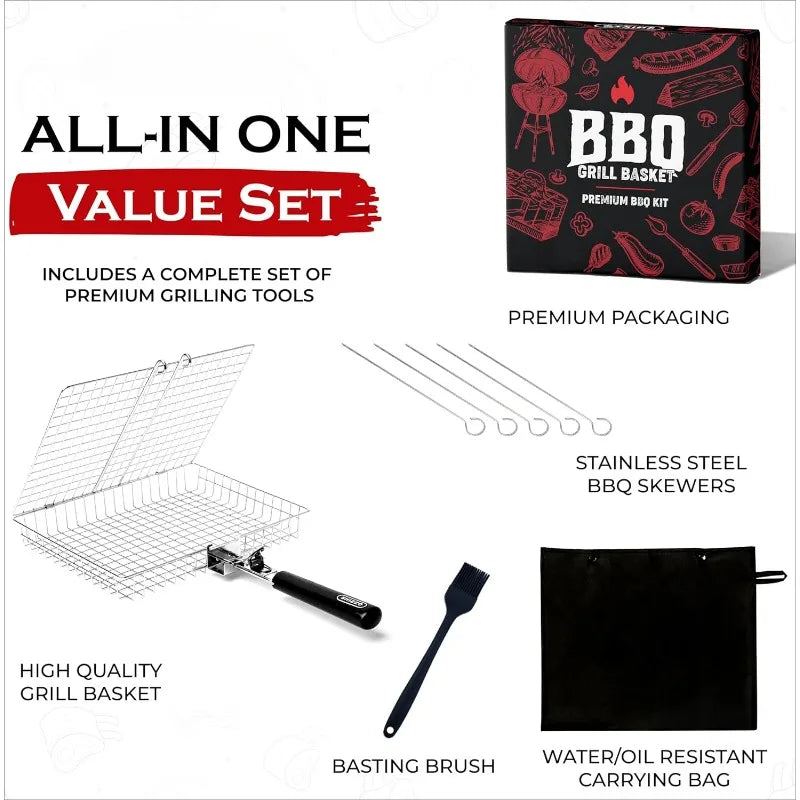 Lock-N-Grill Folding Basket