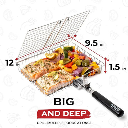 Lock-N-Grill Folding Basket