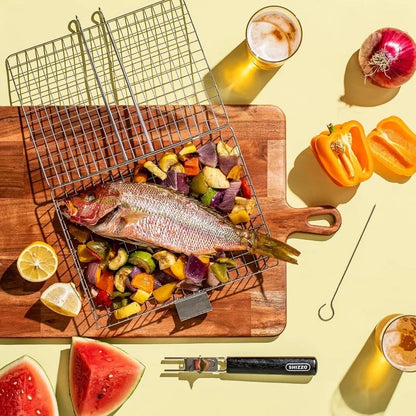 Lock-N-Grill Folding Basket