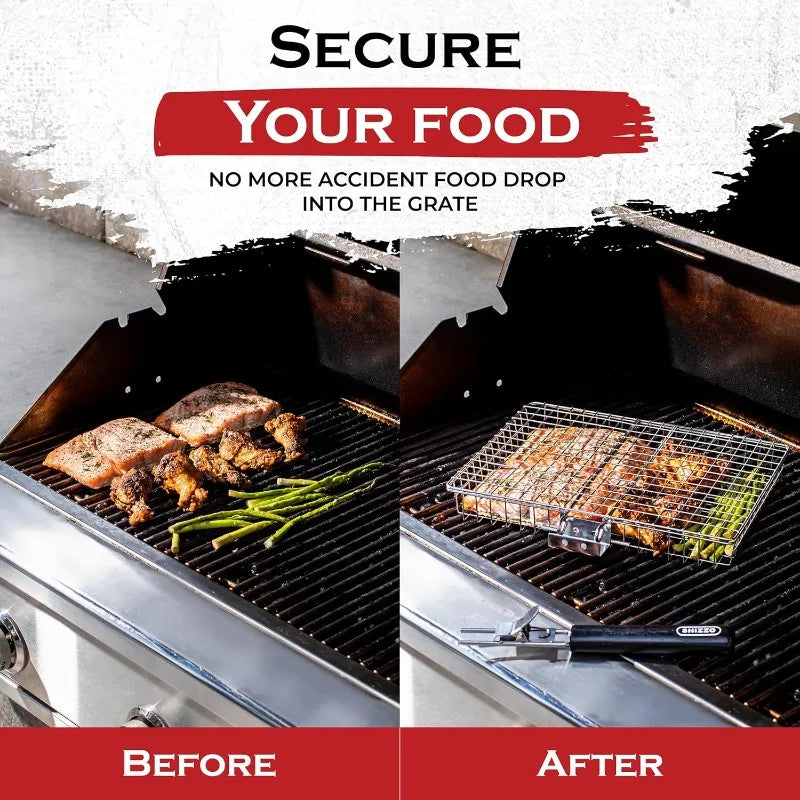 Lock-N-Grill Folding Basket