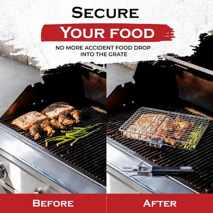 Lock-N-Grill Folding Basket