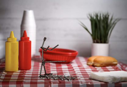 Hot Dog Roaster Stainless Steel One Man Stick Figure Griller Funny Barbeque by  - BBQ Gifts, Grilling Gift, Dad Gifts, Gifts for Men Novelty Hotdog - Great for Parties, Birthdays, Tailgates!