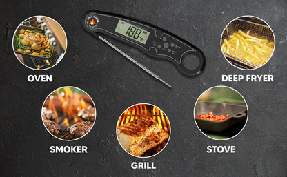 Bluetooth Digital Grill Meat Thermometer with Mobile App Dual Probe BBQ Food Thermometer