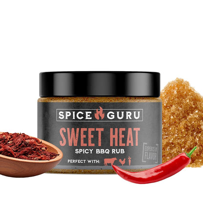 Sweet Heat BBQ Rub - Gifts for Men Who Cook, Gifts for Dad, Men Gifts, Dad Birthday Gift - Spices and Seasonings Sets - Steak Seasoning - Seasoning for Cooking and Grilling