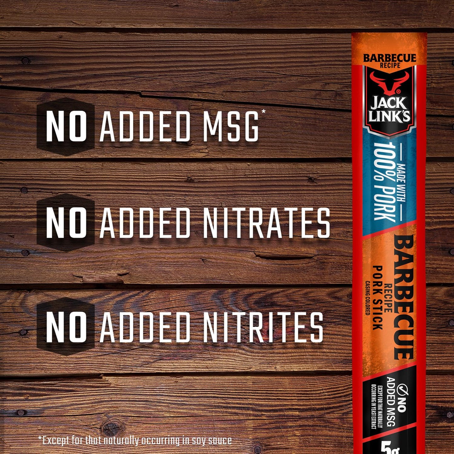 Meat Sticks, Barbecue Pork Sticks – Protein Snack, Individually Wrapped Meat Stick with 5G of Protein – 0.92 Oz. (20 Count)