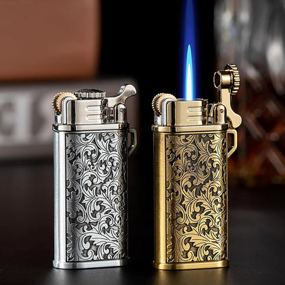 Cool Creative Design Butane Torch Lighters Refillable Novelty Lighter for Fireplace Candle Camping BBQ (Without Gas) (08)