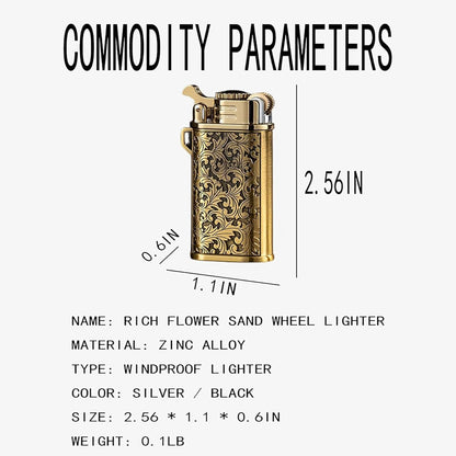 Cool Creative Design Butane Torch Lighters Refillable Novelty Lighter for Fireplace Candle Camping BBQ (Without Gas) (08)