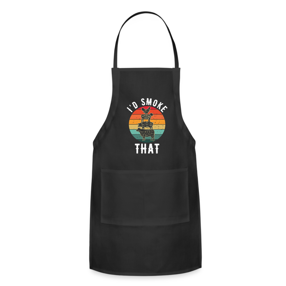 I'd Smoke That Apron - black