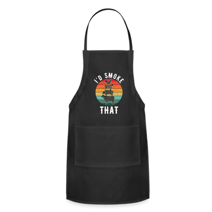 I'd Smoke That Apron - black