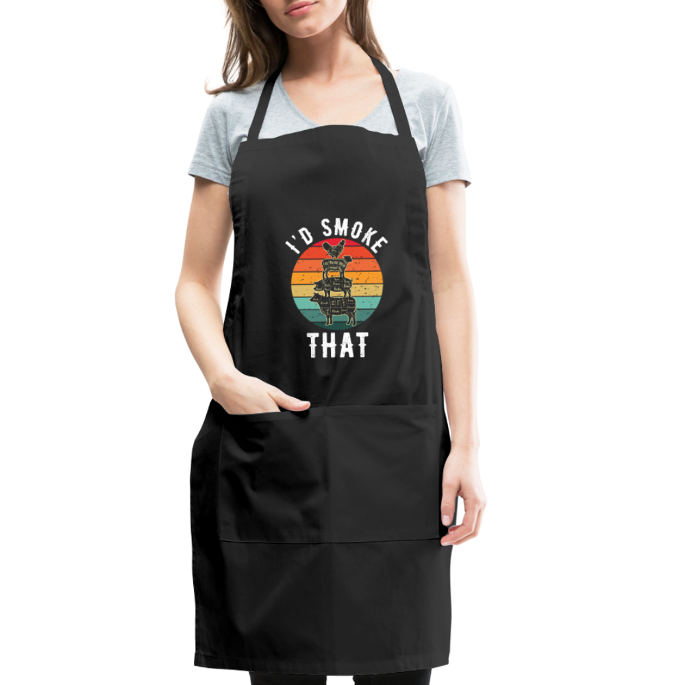 I'd Smoke That Apron - black