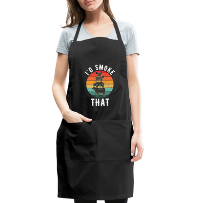 I'd Smoke That Apron - black