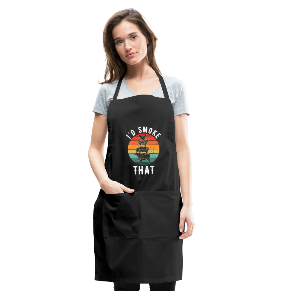 I'd Smoke That Apron - black