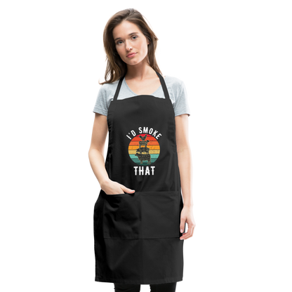 I'd Smoke That Apron - black