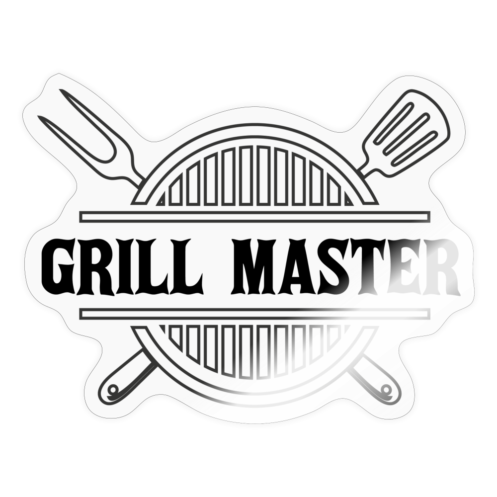 Grill Master Decal - transparent glossy