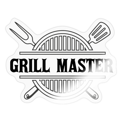 Grill Master Decal - transparent glossy