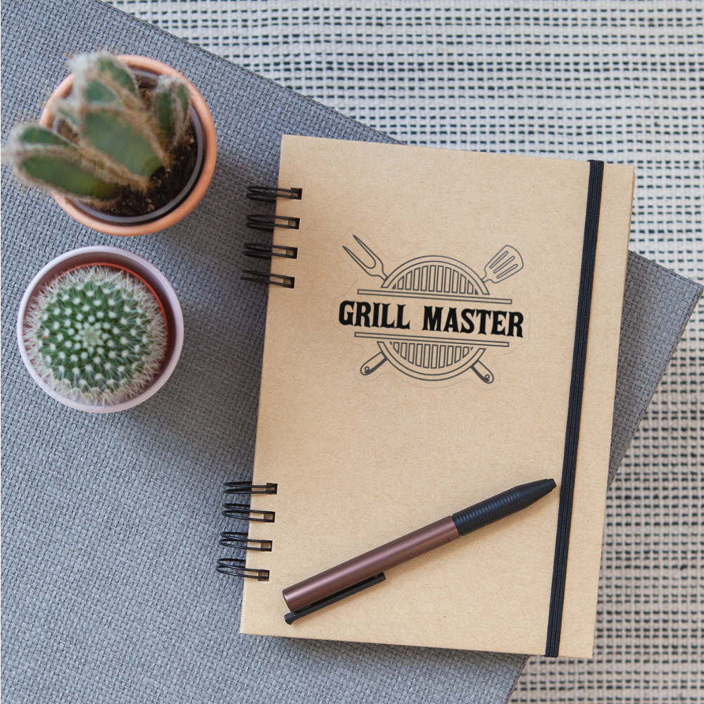 Grill Master Decal - transparent glossy